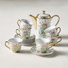 Maya 13-Piece Porcelain Tea Set - 800 ml, Serves 6