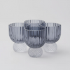 La Mesa 4-Pieces Mini Dessert Glass, Grey - 6.5cm