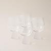 La Mesa 4-Pieces Glass Wide Cup Ribbed With Frosted Bottom 11x11x15.6 cm
