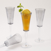 La Mesa 4-Pieces Glass Set, Grey - 180ml