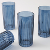 La Mesa 4-Pieces Hi Ball Glass Set, Blue - 400ml