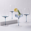 La Mesa 4-Pieces Stem Mid Glass Set, Blue - 600ml