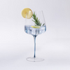La Mesa 4-Pieces Stem Mid Glass Set, Blue - 600ml