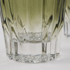 La Mesa 4-Pieces Embossed Tumbler Glass Set, Ombre Green - 8.5x8.5x8.7cm