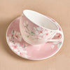 Kimono Ceramic Cup and Saucer Set - 220 ml