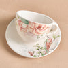 Rosette Ceramic Cup and Saucer Set - 220 ml