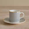 Vintage Porcelain Espresso Cup and Saucer Set - 100 ml