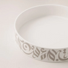 La Mesa Calligraphy Serving Dish, Brown - 23.5x5cm