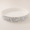 La Mesa Calligraphy Serving Dish, Blue - 28x5cm