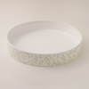 La Mesa Calligraphy Serving Dish, Green - 28x5cm