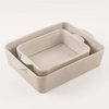 La Mesa 2-Pieces Oven To Table Dishes, Cream