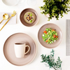La Mesa 16-Pieces Dinner Set - Serves 4, Beige/Brown