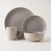 La Mesa 16-Pieces Dinner Set - Serves 4, Beige/Grey