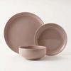 La Mesa 12-Pieces Dinner Set - Serves 4, Brown