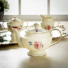 La Mesa 3-Pieces Teapot Set, Ivory And Gold