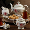 La Mesa 3-Pieces Teapot Set, Ivory And Gold