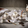 Ebdaa 12-Pieces Printed Espresso Set - 80ml