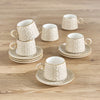 Marhaba 12-Pieces Tea Set - Serves 6, 210ml