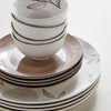 Larah 18-Pieces Stoneware Dinner Set - Serves 6
