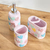 Happy Hearts 3-Pieces Bath Accessory Set