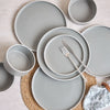 Lizzy 12-Pieces Dinner Set - Serves 4, Silver/Grey