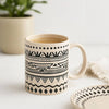 Eleni Ethnic Mug - 300ml, Black & Beige