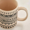 Eleni Ethnic Mug - 300ml, Black & Beige