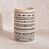Eleni Ethnic Utensil Holder - 11x17cm, Black & Beige