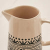 Eleni Ethnic Pitcher - 1L, Black & Beige