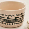 Eleni Ethnic Ramekin - 9.9x5.9cm, Black & Beige
