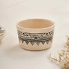 Eleni Ethnic Ramekin - 9.9x5.9cm, Black & Beige