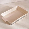Eleni Ethnic Rectangular Baking Dish - 37.6x23.8x6cm, Black & Beige