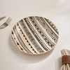 Eleni Ethnic Side Plate - 20.5x2.5cm, Black & Beige
