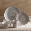 Delvin 16-Pieces Dinner Set - Serves 4, Grey