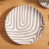 Gelso 30-Pieces Dinner Set - Serves 6, White/Brown