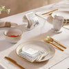 Dotnella 16-Pieces Dinner Set - Serves 4, White