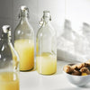 KORKEN IKEA Bottle with Stopper, - 1L, Clear Glass/Cork