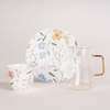 Dallaty 18-Pieces Tea and Coffee Cup Set, White
