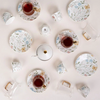 Dallaty 18-Pieces Tea and Coffee Cup Set, White