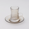 Dallaty 12-Pieces Tea Cup Set, Brown