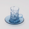 Dallaty 12-Pieces Tea Cup Set, Blue
