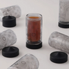 Dallaty 12-Pieces Tea Cup Set, Black/Clear