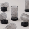 Dallaty 12-Pieces Tea Cup Set, Black/Clear