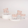 La Mesa 12-Pieces Tea Cup And Saucers Set, Pink