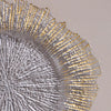 Luna Charger Plate - 33cm, Gold/Clear