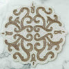 Shadeen Beaded Placemat - 38cm, Ivory Gold