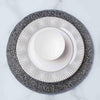 Elentra Beaded Placemat - 35cm, Silver