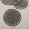 Fiesta Beaded Set of 4 Coaster, Silver