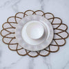 Galaxy Glam Beaded Placemat - 35cm, Gold