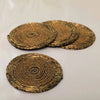 Fiesta Beaded Set of 4 Coaster, Gold
